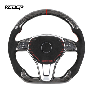 Volant de course personnalisé en Alcantara et fibre de carbone pour Benz W204 W212 W207 X204 X164 W463 <span class=keywords><strong>Gla</strong></span> Glb Glc GLS avec LED, convertible - Product Image 1