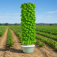 Tour de culture verticale pour jardinage en petit espace, système hydroponique à 11 étages et 44 plantes