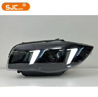 Nouveau Phare SJC pour BMW Série 1 E82 E87 2007-2011, Feux à LED avec Feux de Jour Jaunes et Blancs, Double Couleur, Prêt à l'Emploi