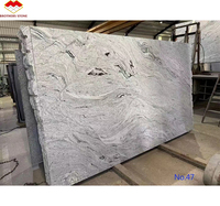 Dalles de granit blanc Viscon de Chine granit blanc Vicount poli coupé à la taille granit gris pour la conception de panneaux muraux