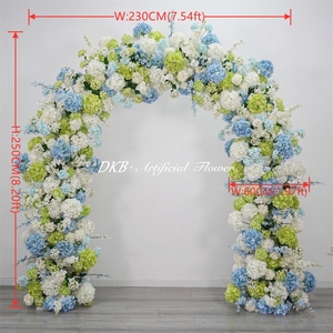 Customized <b>Artificial</b> Flowers Row arch Arrangement Wedding Backdrop Arches Decor Flower Arch - Product Image 3