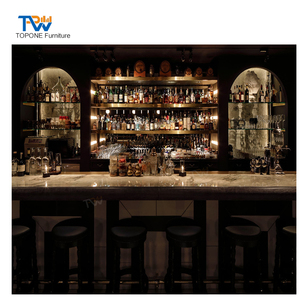 Bancone <span class=keywords><strong>Bar</strong></span> Vintage Classico per Pub, <span class=keywords><strong>Design</strong></span> d'Interni per Bistrot Irlandese, Arredamento per Ristoranti - Product Image 2