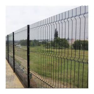 Panneau de clôture anti-escalade 358 haute sécurité en acier plat dentelé galvanisé soudé pour <span class=keywords><strong>la</strong></span> défense des frontières - Product Image 1