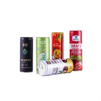 Boîtes en fer blanc personnalisées vides de 180 ml, 250 ml, 330 ml, de qualité alimentaire, pour fruits, jus, café, boissons