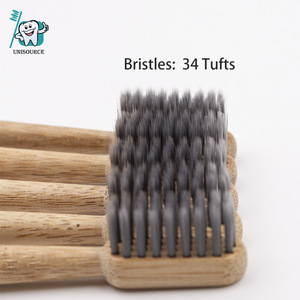 Cepillo de Dientes de Bambú para Adultos, Mango de Madera Natural Biodegradable, Cerdas de Nailon, Ecológico, Manual - Product Image 5