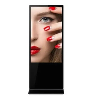 Écran tactile interactif de 43 pouces pour affichage numérique publicitaire, kiosque commercial pour affichage intérieur, OEM, magasin de détail, sur pied