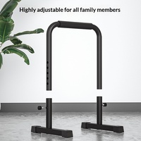 Appareil de musculation multifonctionnel pour intérieur avec barres parallèles et supports de pompes séparés