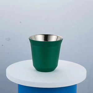 <span class=keywords><strong>Tasse</strong></span> <span class=keywords><strong>à</strong></span> <span class=keywords><strong>Café</strong></span> Isotherme <span class=keywords><strong>Nespresso</strong></span> en Acier Inoxydable <span class=keywords><strong>Double</strong></span> <span class=keywords><strong>Paroi</strong></span> 80 ml, Jolie Forme Capsule, <span class=keywords><strong>Tasse</strong></span> Thermo pour Expresso - Product Image 2