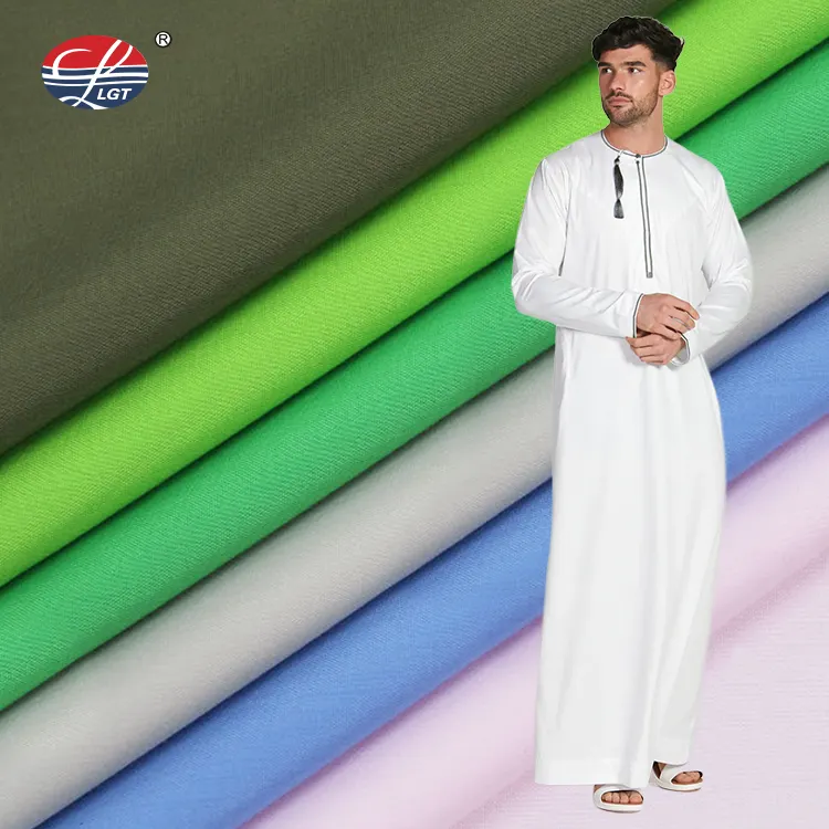 Microfiber Stof Nida Thobe Oman Arabian Robe Stof Moslim Mannen Islamitische Kleding Arab Abaya Thobe Stof Materiaal
