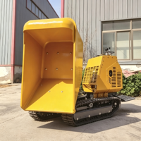 Mini-dumper sur chenilles rotatif Orca YH-1200 850 kg, 360°, avec benne hydraulique auto-basculante, moteur Briggs & Stratton 13,5 CV