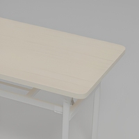 Bureau d'écriture pliant moderne, table rectangulaire en MDF, poste de travail portable autoportant pour bureau, étude et formation
