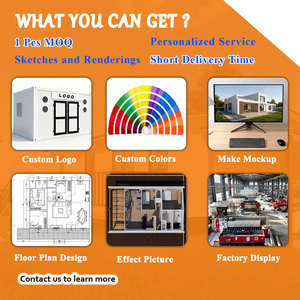 Casa Prefabricada <span class=keywords><strong>de</strong></span> Oficina Completamente Equipada y Amueblada <span class=keywords><strong>de</strong></span> Calidad, Casa Modular Prefabricada <span class=keywords><strong>de</strong></span> Acero Ligero, Vila Luxueux Prefabricada <span class=keywords><strong>en</strong></span> Venta - Product Image 4