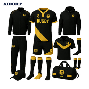 Aibort Nueva Zelanda Australia Fiji Rugby Jersey Shorts | Island Sublimation Rugby Uniform Sets Ropa deportiva personalizada Eco-Friendly - Product Image 6