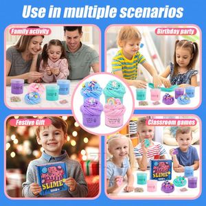 Zhorya Kit de Slime de Cristal DIY, No Pegajoso, Colorido, Juguetes de Arcilla, Slime Esponjoso para Niños - Product Image 2