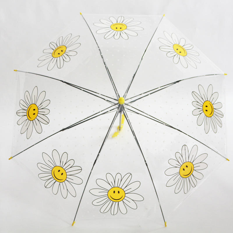 Parapluie tournesol transparent