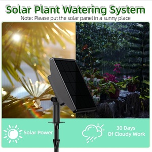 ZHITIAN BSD15 Nueva Máquina de Riego Automático de Flores con Energía Solar, Temporizador Digital, 4 Zonas, Control Inteligente para Riego de Jardín - Product Image 2