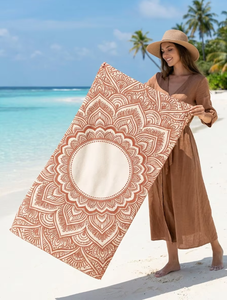 Hot Sale Summer Quick Dry Digital Printed <b>Microfiber</b> Custom Free Design <b>Beach</b> <b>Towel</b> With Logo - Product Image 3
