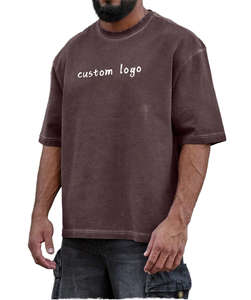 Camiseta de Manga Corta para Hombre con Logotipo Personalizado, 100% Algodón, Corte Regular, Cuello Redondo, Diseño Casual con Letras Estampadas en la Parte Delantera - Product Image 1