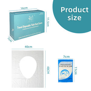 Özel seyahat tek kullanımlık plastik tuvalet oturağı kamu banyo için tek kullanımlık klozet kapağı kapakları - Product Image 2