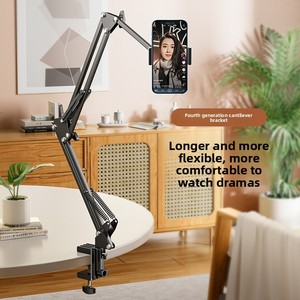 Đầu giường máy tính để bàn kẹp-Loại ba phần cantilever điện thoại di động và máy tính bảng đứng kim loại có thể gập lại điện thoại di động đứng - Product Image 1