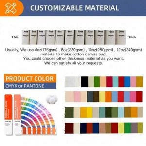 Wholesale Eco-friendly Reusable Foldable Cotton Shopping <b>Bag</b> <b>Plain</b> Blank Canvas Tote <b>Bag</b> with Custom Printed Logo - Product Image 3