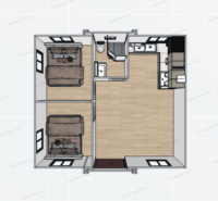 Maison modulaire préfabriquée en conteneur, structure en acier pour maison d'hôtes, complexe hôtelier, maison de vacances, maisons en conteneur personnalisables