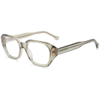 Monture de lunettes rectangulaire rétro Elan Optical YB6020, nouveau design, pour femme, monture intégrale en acétate, lunettes optiques, stock disponible