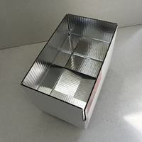 Boîte en carton ondulé enduit de cire pour expédition en chaîne du froid, boîte en carton enduit imperméable pour l'exportation d'aliments surgelés, empilable et robuste