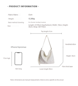 Bolso de Moda con Estampado de Estrellas y Puntos, Gran Capacidad, Versátil, de Hombro o Cruzado, Personalizado para <span class=keywords><strong>Mujer</strong></span> - Product Image 4