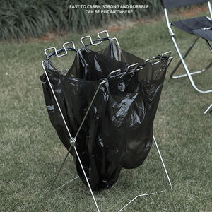 Support de sac poubelle portable support pliant Camping en plein air pique-nique suspendu support de sac en plastique - Product Image 6