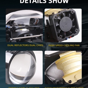 China Top Quality Customized Aftermarket Auto Lamp Hot Sale Bi-<b>led</b> Lens 3.0 3R S3 <b>LED</b> <b>Projector</b> Headlight Lens Headlamp for Car - Product Image 4