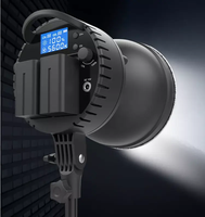Fosoto Lumière LED Selfie COB Montage Bowens Lampe Photo Continue LED Studio Vidéo Éclairage avec Télécommande Éclairage Photographique