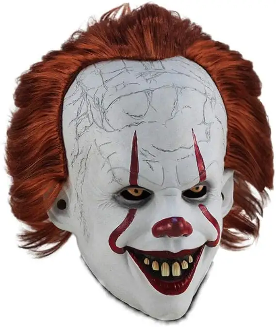 Masque d'Halloween pour adulte et enfant Horreur Clown Latex Masque Cosplay Party Supplies