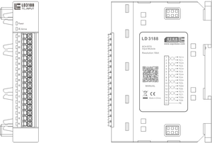 Módulo de Entrada y Salida PLC Industrial de 8 Canales, Modbus Remoto Blade LD3188, Bus de Alta Velocidad, Protocolos Extensos y Compatibles - Product Image 2