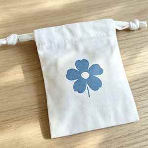 Sac à cordon en toile de coton de haute qualité pour bijoux - Pochette de rangement pour accessoires capillaires tendance - Pochette anti-poussière écologique - Product Image 4