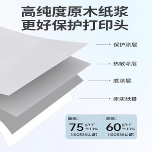 ฉลากกระดาษกันความร้อน Xlabel Three Proof ขนาด 100x100 มม. แบบมีกาวในตัว สำหรับบาร์โค้ดโลจิสติกส์ระหว่างประเทศ - Product Image 5