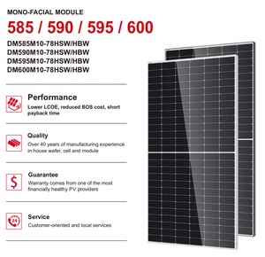 JA/Longi/<span class=keywords><strong>Trina</strong></span>/JinKo/Talesun panneau solaire monocristallin haute efficacité 590W simple/double br solaire 400W 450W 500W 550W 600W 650 W - Product Image 4