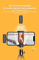 Microphone Lavalier sans Fil à Condensateur 2 Micros J13 avec Réduction de Bruit USB Type-C pour Android, Diffusion en Direct, YouTube, Interview