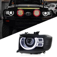 Phares de projecteur LED Land Cruiser série 79 boîtier noir avec kit de mise à niveau étanche certifié DRL DOT/ECE