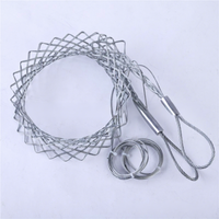 Chaussette de tirage de câble 16-320mm, prise de câble intermédiaire, maille métallique doublement enveloppée, charge lourde, construction électrique, garantie 1 an, Suzhou