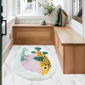 <strong>Funky</strong> Beach Theme Bathroom Kid Decor for Washable Shower Microfiber <strong>Mats</strong> - Product Image 5