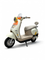 Scooter électrique rétro mignon en forme de canard, moteur 800W, 60V, longue autonomie, vélo électrique pour adultes pour les trajets en ville