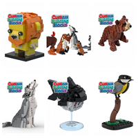 Blocs de construction MOC personnalisés pour la création de répliques d'architecture, de véhicules et d'animaux sur mesure