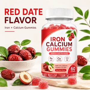 Adult Iron & Calcium Gummies-Blood <b>Builder</b> Vitamin Supplement Vegan & Gluten-Free - Product Image 5