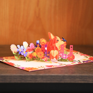 <span class=keywords><strong>Carte</strong></span> <span class=keywords><strong>d</strong></span>'anniversaire pop-up 3D faite à la main <span class=keywords><strong>carte</strong></span> de voeux Happy Valentine impression personnalisée cartes de cadeaux <span class=keywords><strong>d</strong></span>'affaires créatives pour <span class=keywords><strong>chien</strong></span> de compagnie - Product Image 3