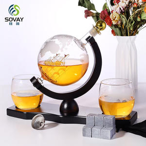 Juego de Regalo de Decantador de Whisky con Botella y 4 Vasos Transparentes para Hombre y Mujer, para Papá, Esposo, <span class=keywords><strong>Novio</strong></span> o Él - Product Image 2