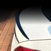 Aileron de coffre arrière en ABS noir brillant et motif carbone pour Mercedes Benz Classe C W205 C180 C200 C260 2015+