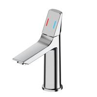 Robinet de lavabo monocommande eau chaude et froide, chromé, à poser sur le comptoir, pour salle de bain, directement de l'usine