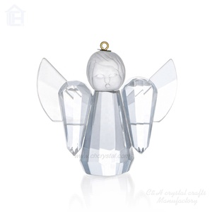 Eleganti Statuette di Angeli in Cristallo K9 Incise al Laser, Regali per Bambini, Decorazioni Natalizie e per la Casa - Product Image 2