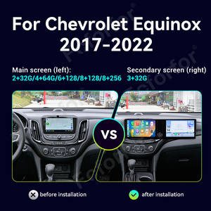 Para Chevrolet Equinox 2017-2022, Pantalla Dual, Navegación GPS, Android 13, Carplay, Reproductor Multimedia de 10.1'', TV para Reproductor de DVD - Product Image 2